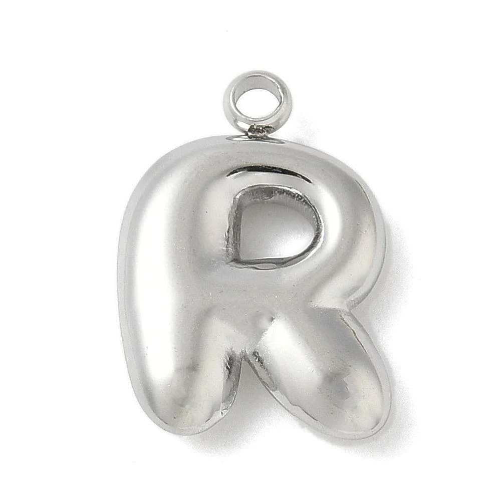 Bedel letter alfabet A-Z RVS zilver ±17mm - per stuk - Image 19