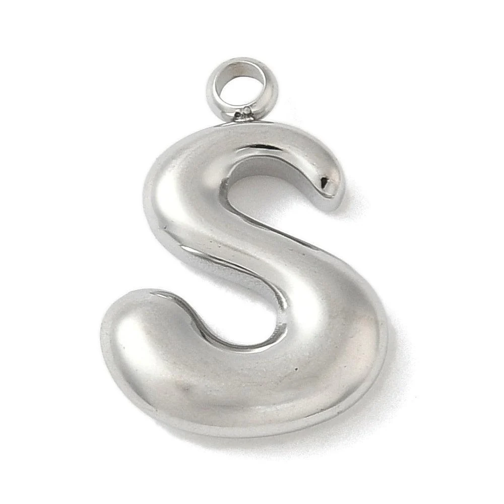 Bedel letter alfabet A-Z RVS zilver ±17mm - per stuk - Image 20
