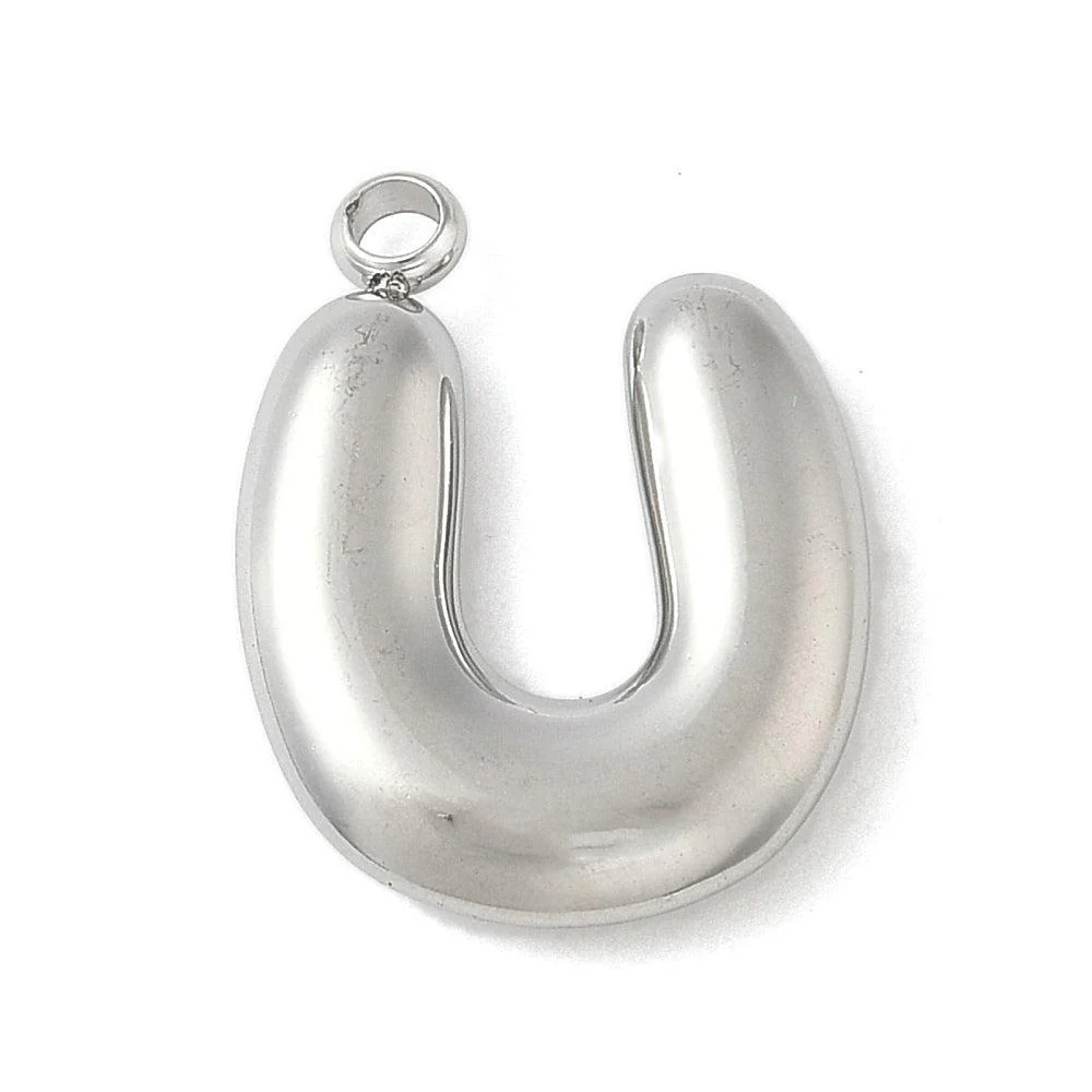Bedel letter alfabet A-Z RVS zilver ±17mm - per stuk - Image 22