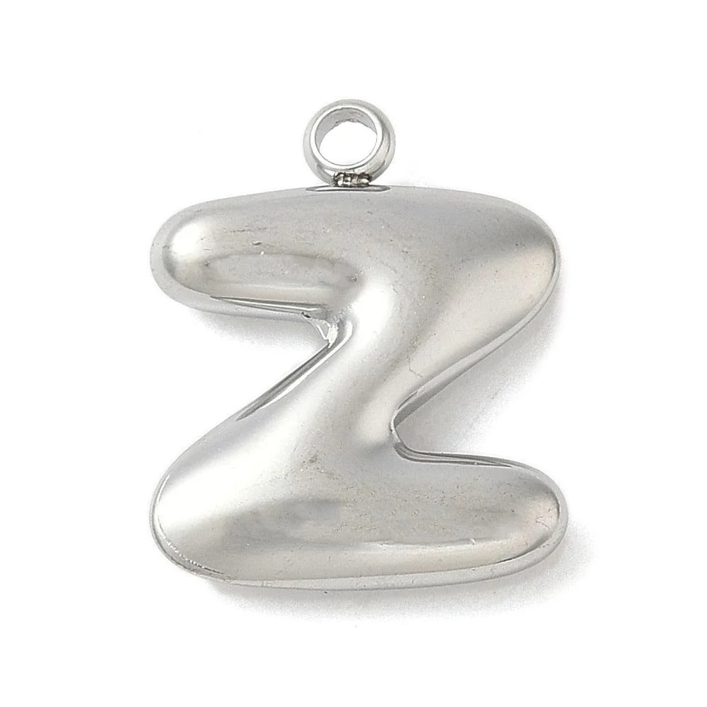 Bedel letter alfabet A-Z RVS zilver ±17mm - per stuk - Image 26