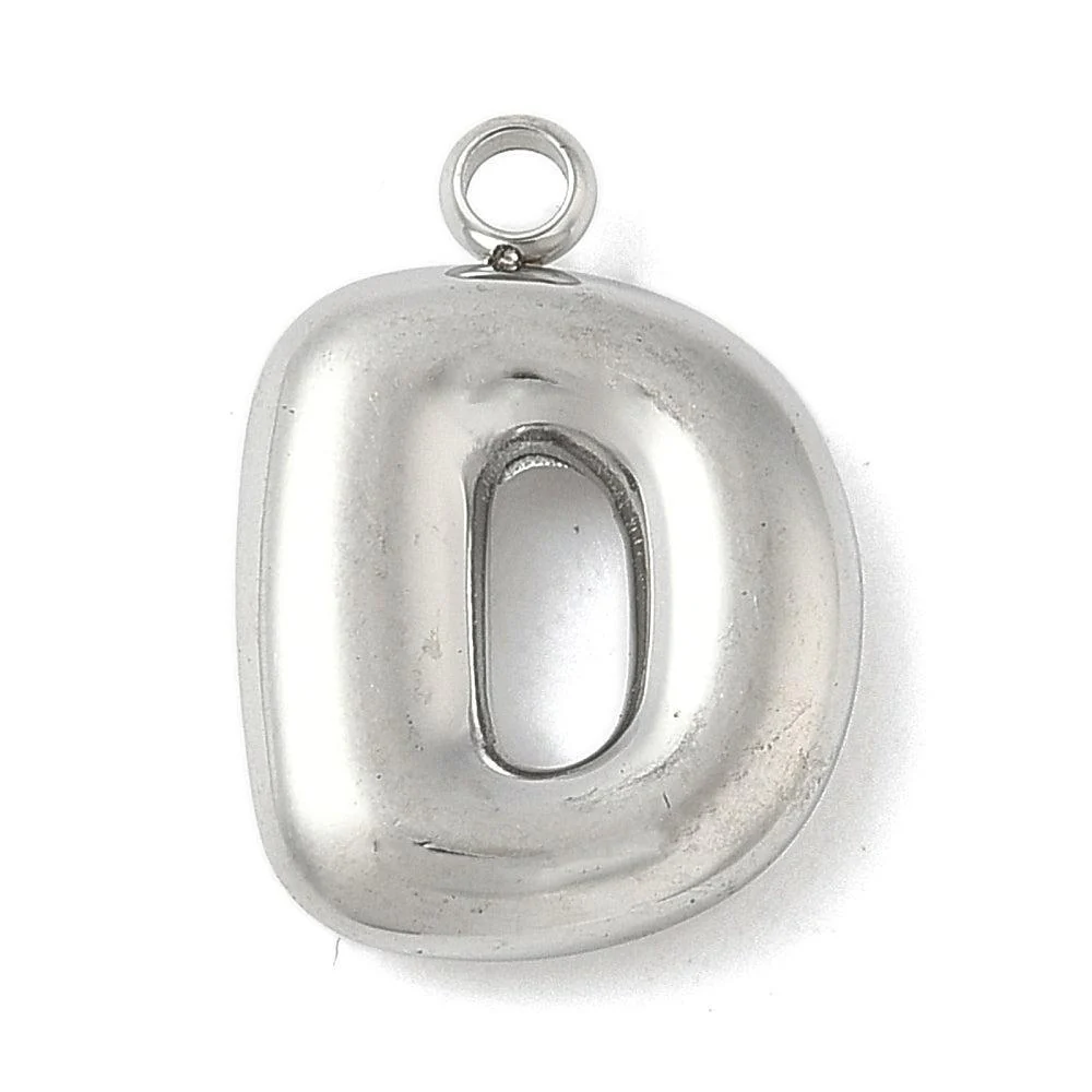 Bedel letter alfabet A-Z RVS zilver ±17mm - per stuk - Image 4