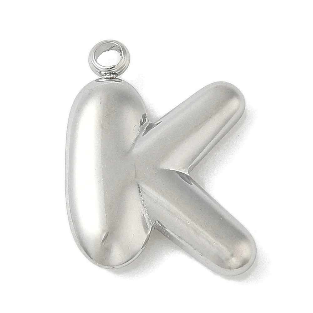 Bedel letter alfabet A-Z RVS zilver ±17mm - per stuk - Image 9