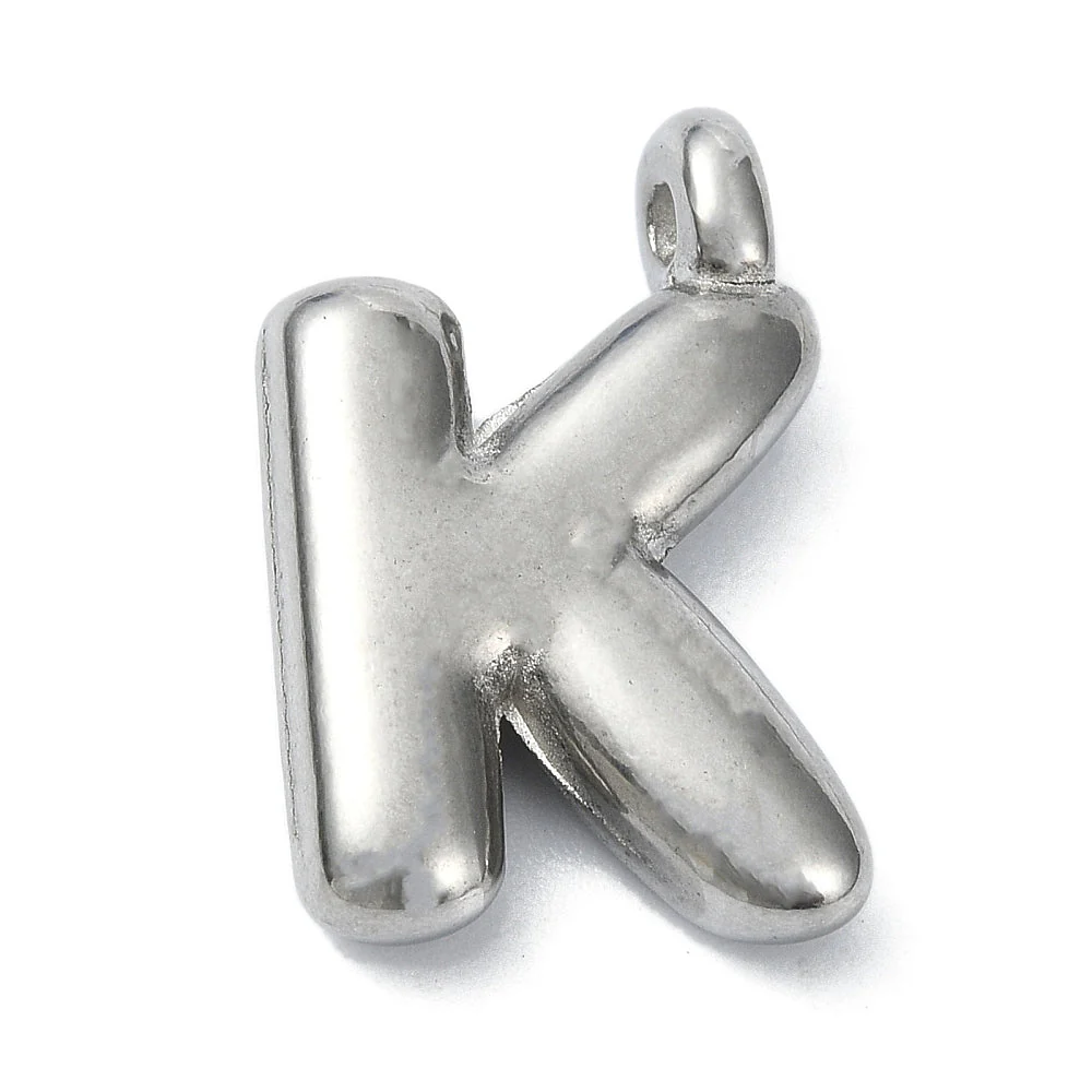 Bedel letter Bubble alfabet A-Z RVS zilver 19x13mm - Image 11