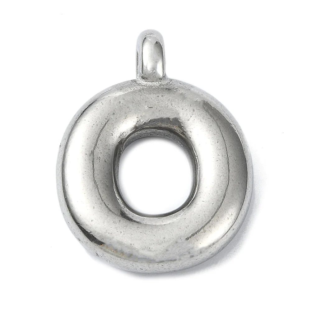Bedel letter Bubble alfabet A-Z RVS zilver 19x13mm - Image 15