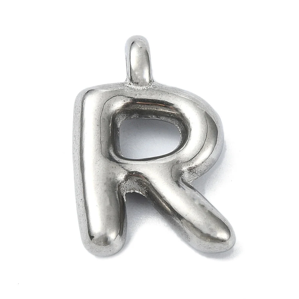 Bedel letter Bubble alfabet A-Z RVS zilver 19x13mm - Image 18