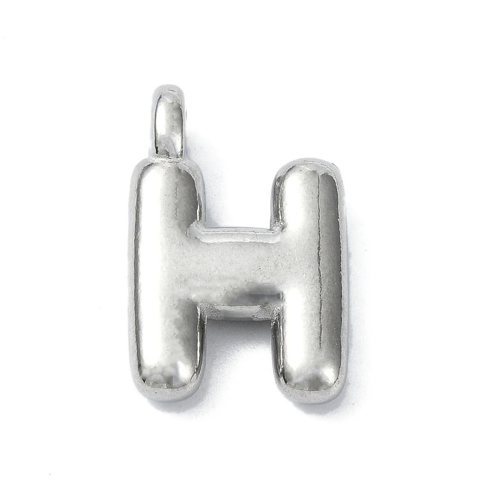 Bedel letter Bubble alfabet A-Z RVS zilver 19x13mm - Image 8