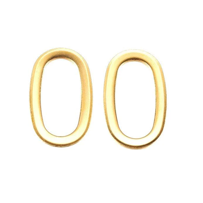 Bedel linking ring RVS goud 20mm - per stuk