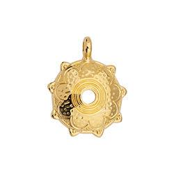 Bedel mandala munt 24K goud 20mm