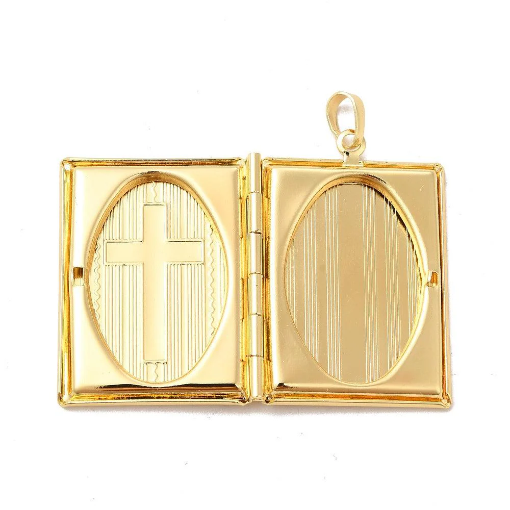 Bedel medaillon book 18K gold 39x27.5x6mm - Image 2