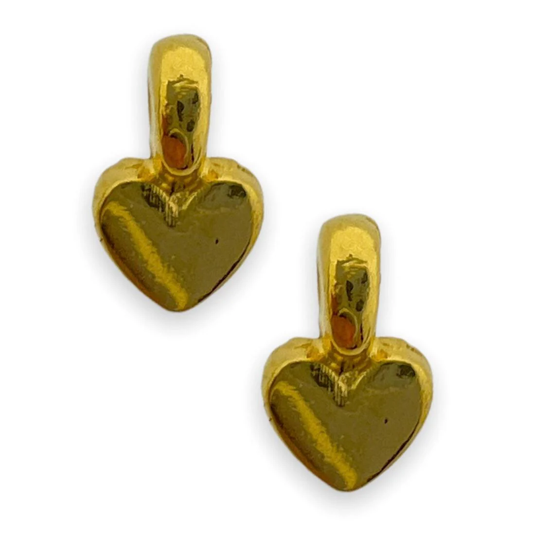 Bedel mini hartje Goud 24K DQ 4x7mm