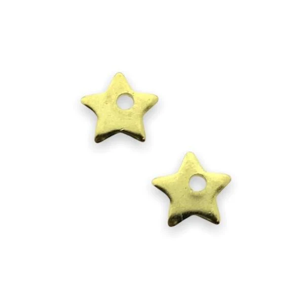 Bedel mini sterretje RVS goud 5,5x6mm - Image 2