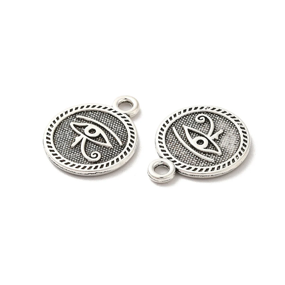 Bedel munt met oog zilver 18x15mm - Image 2