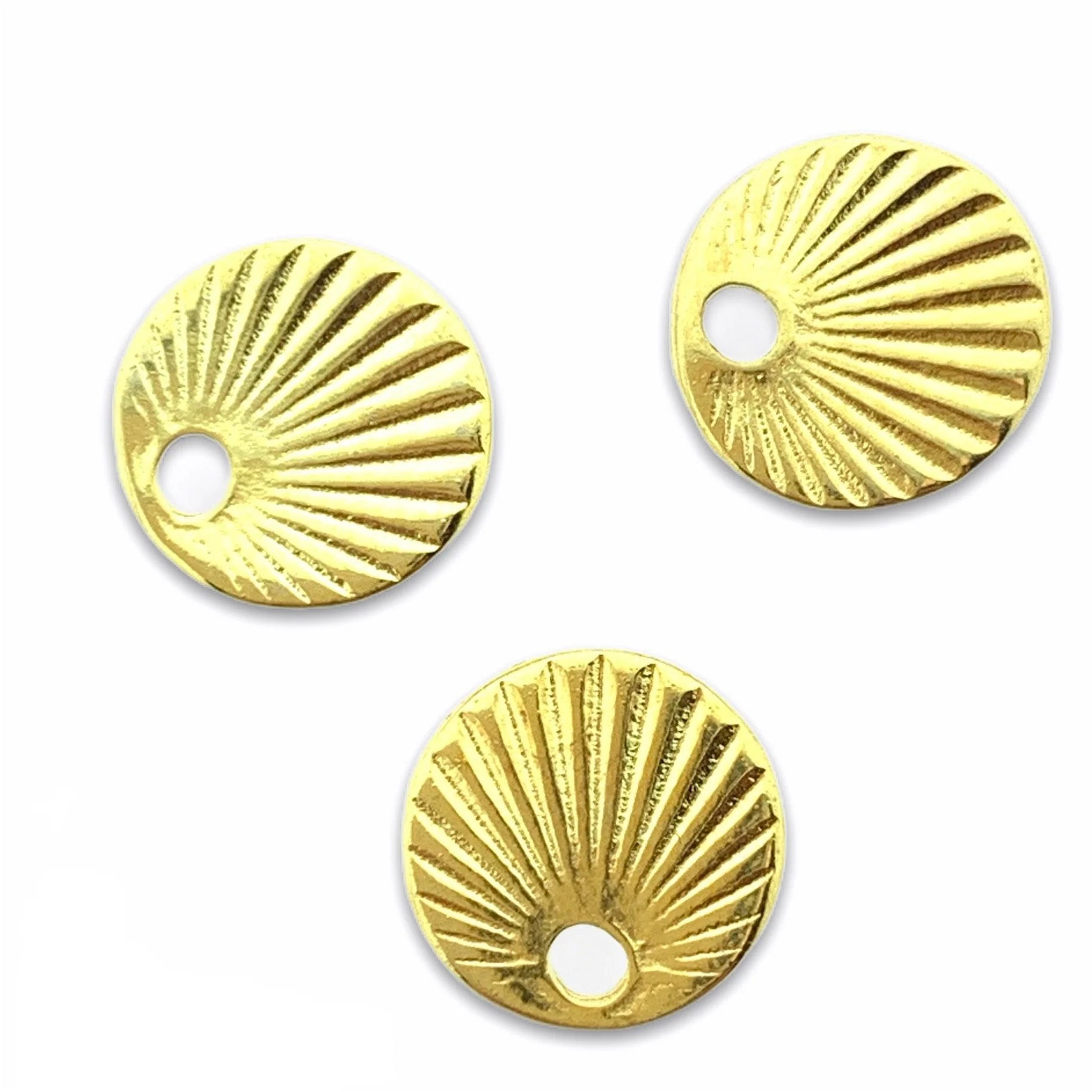 Bedel muntje Goud 24kr DQ 9mm