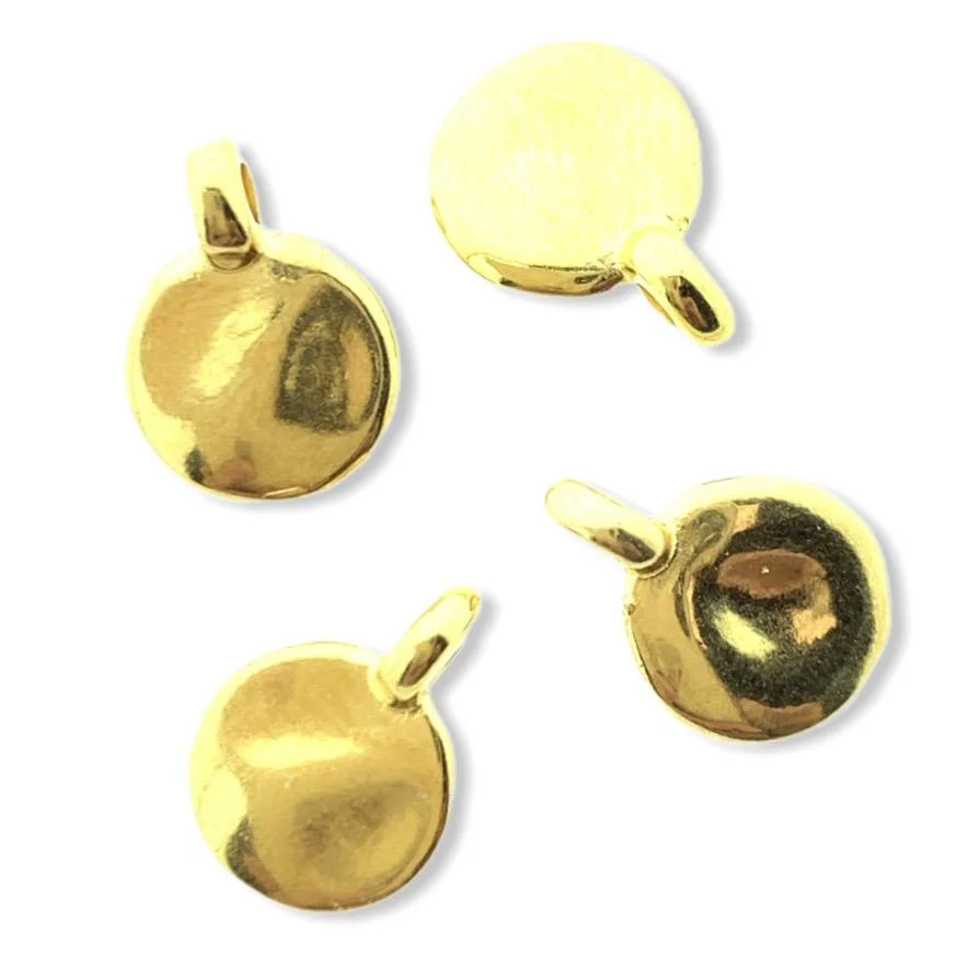 Bedel muntje Goud 24kr DQ 9mm