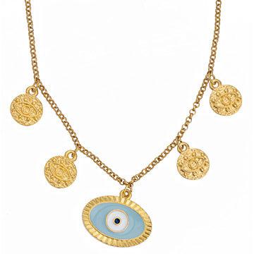 Bedel muntje oog Goud 24kr DQ 10x12mm - Image 2