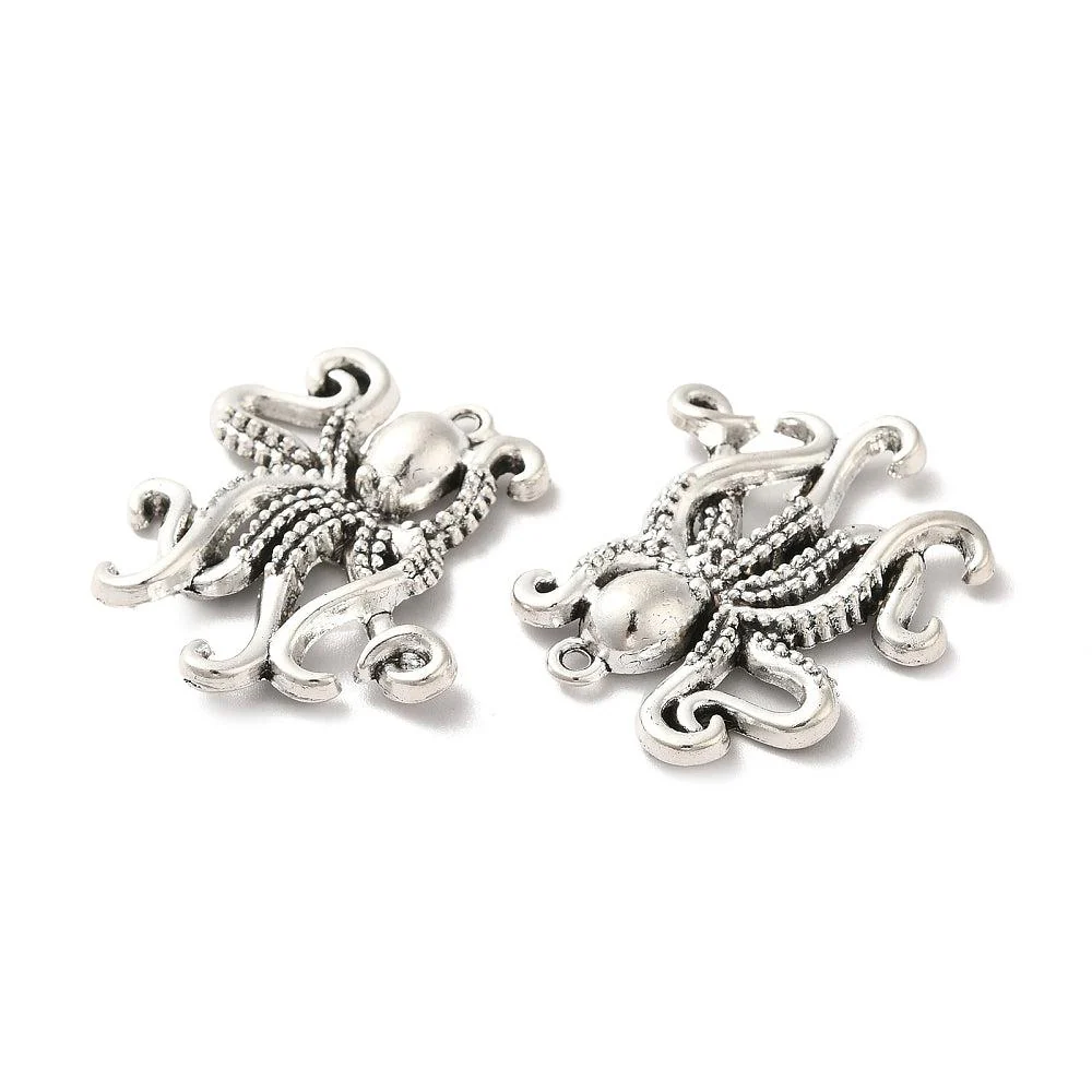 Bedel octopus zilver 34x32mm - Image 2