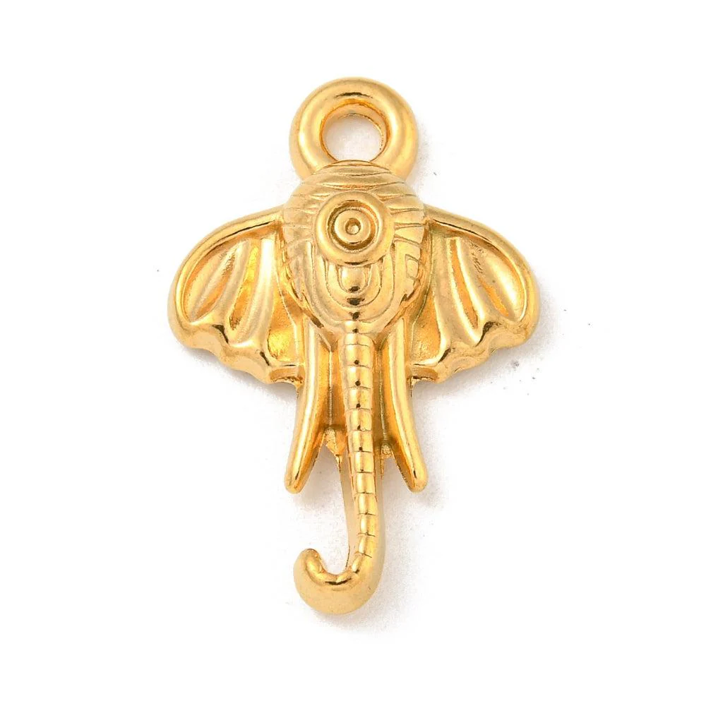 Bedel olifant goud 18K 25x16mm