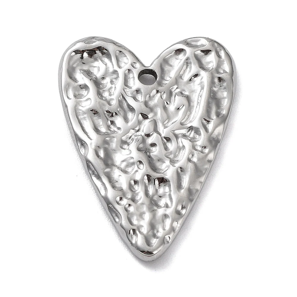Bedel open hart Stainless steel zilver 26mm