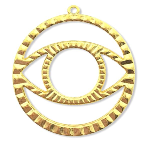 Bedel Rond Oog Goud 24kr DQ 35mm