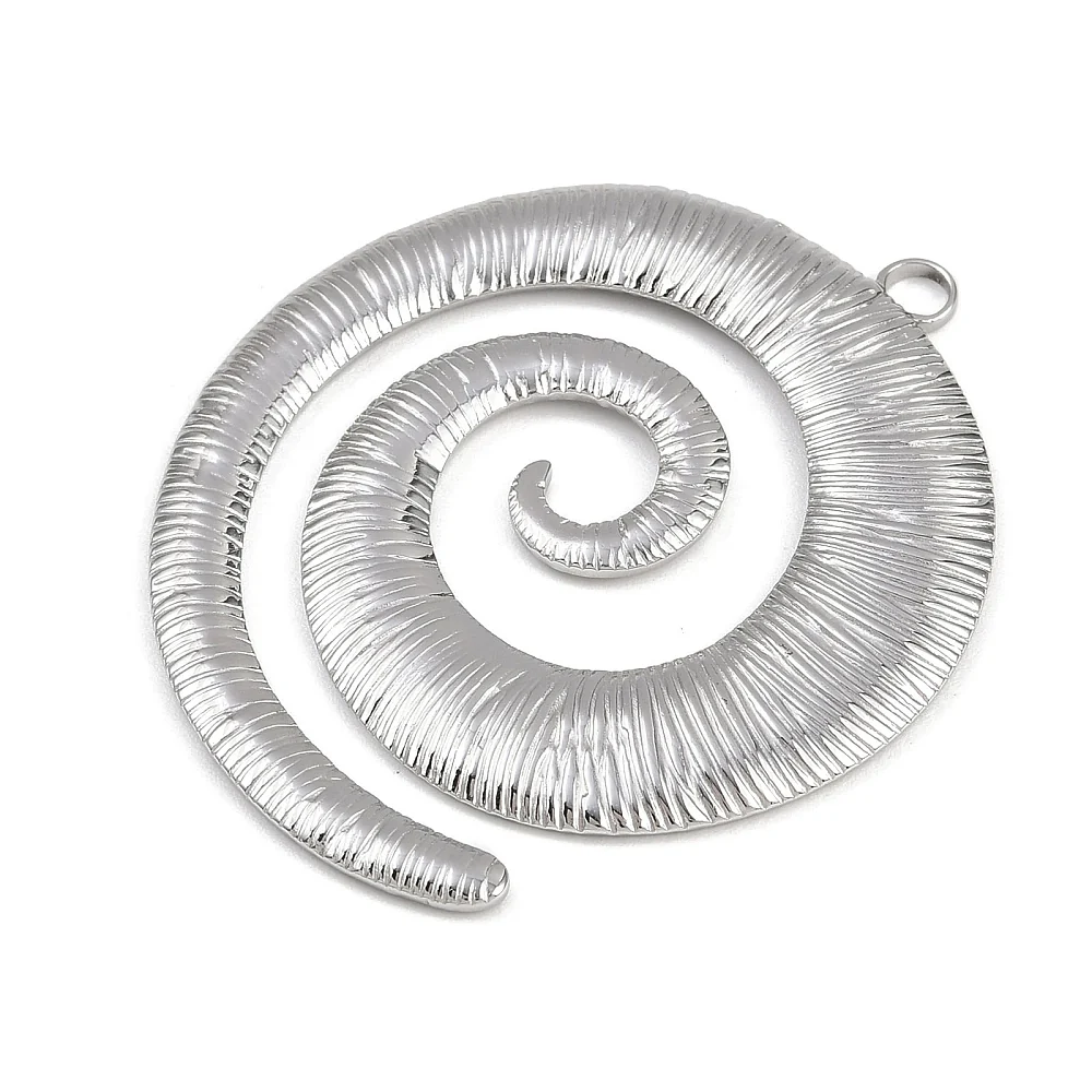 Bedel rond spiraal Zilver 48x42mm - per stuk - Image 2