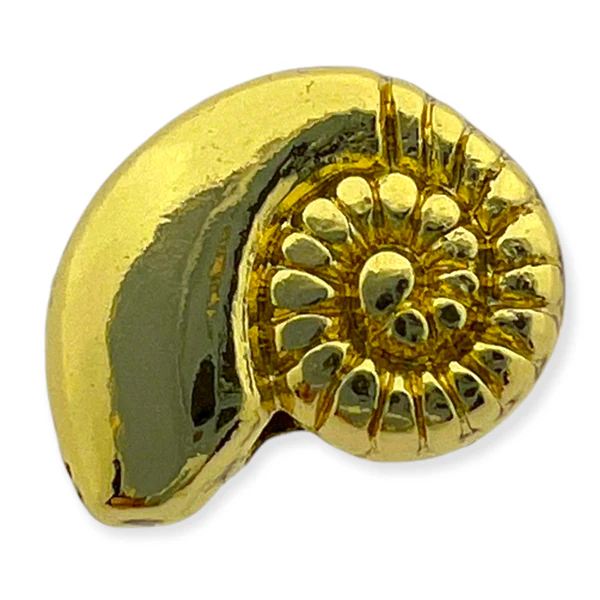 Kraal schelp 14K Gold plated 9x11mm