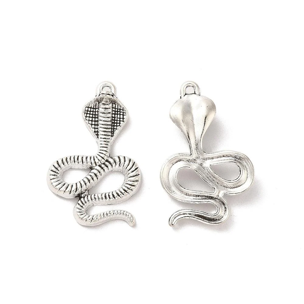 Bedel slang zilver 27x17mm