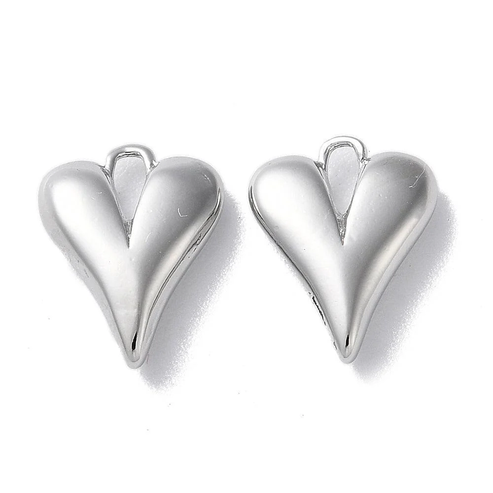 Bedel RVS Zilver hart 13mm -per stuk - Image 2