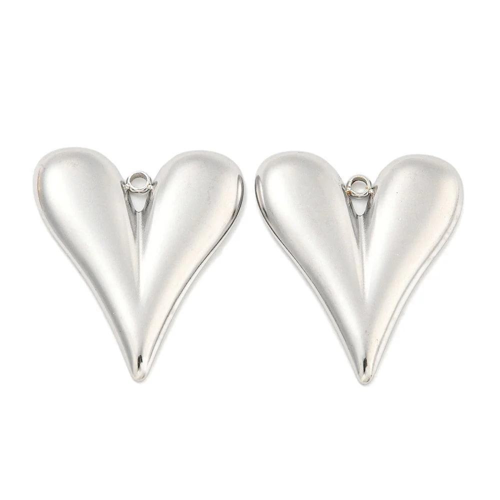 Bedel RVS Zilver hart 29mm -per stuk - Image 2