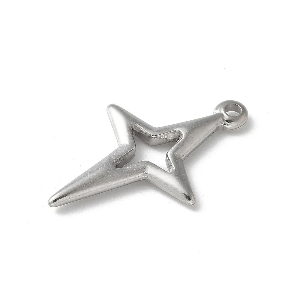 Bedel ster RVS zilver 27mm - per stuk - Image 2