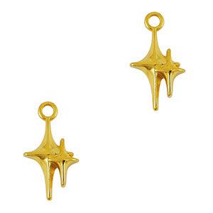 Bedel sterren Goud DQ 17x10mm - per stuk