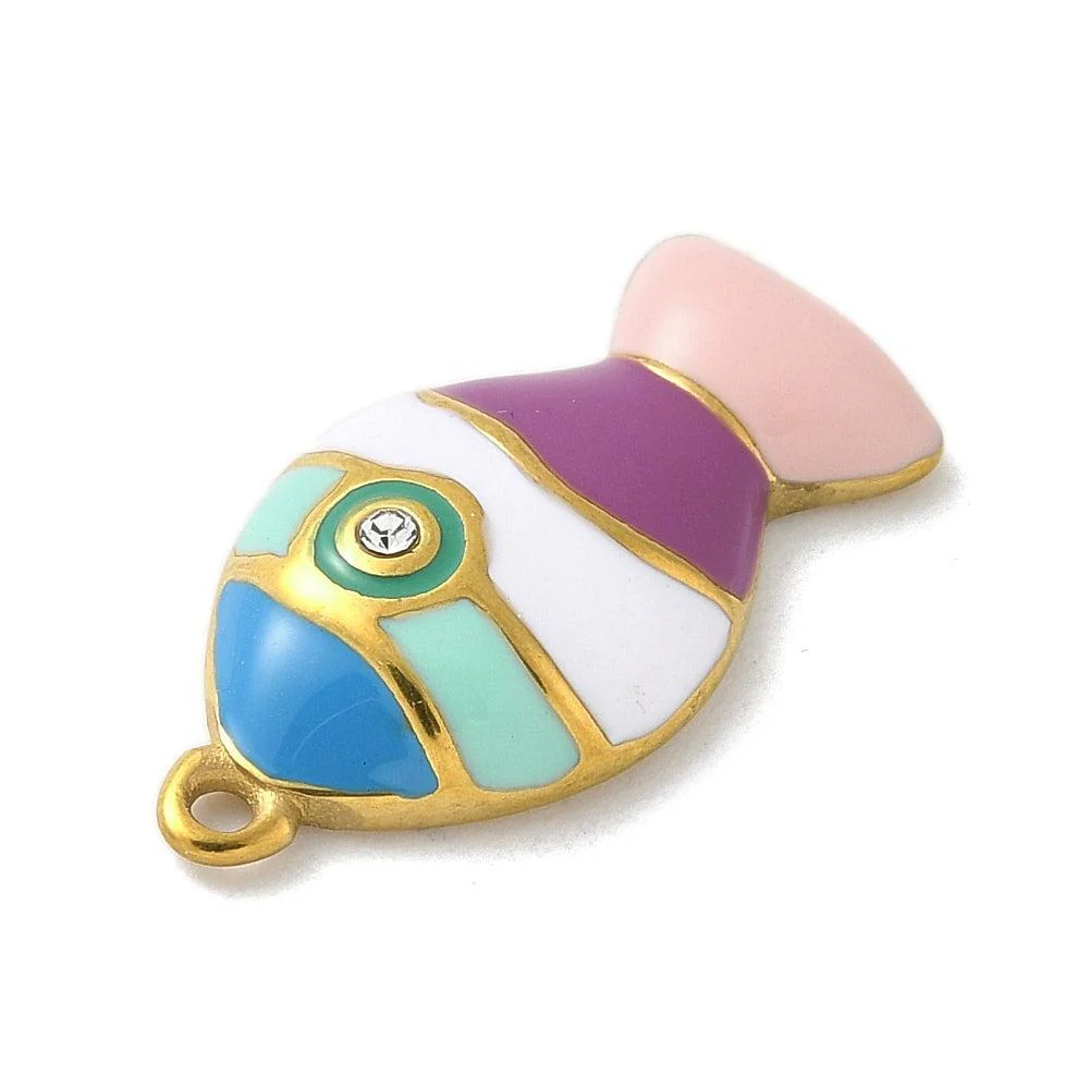 Bedel vis Goud / Multicolor 23mm- per stuk - Image 2
