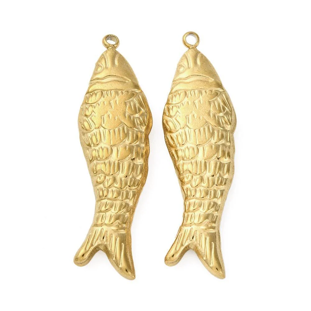 Bedel vis premium RVS 18K goud 41,5mm - per stuk