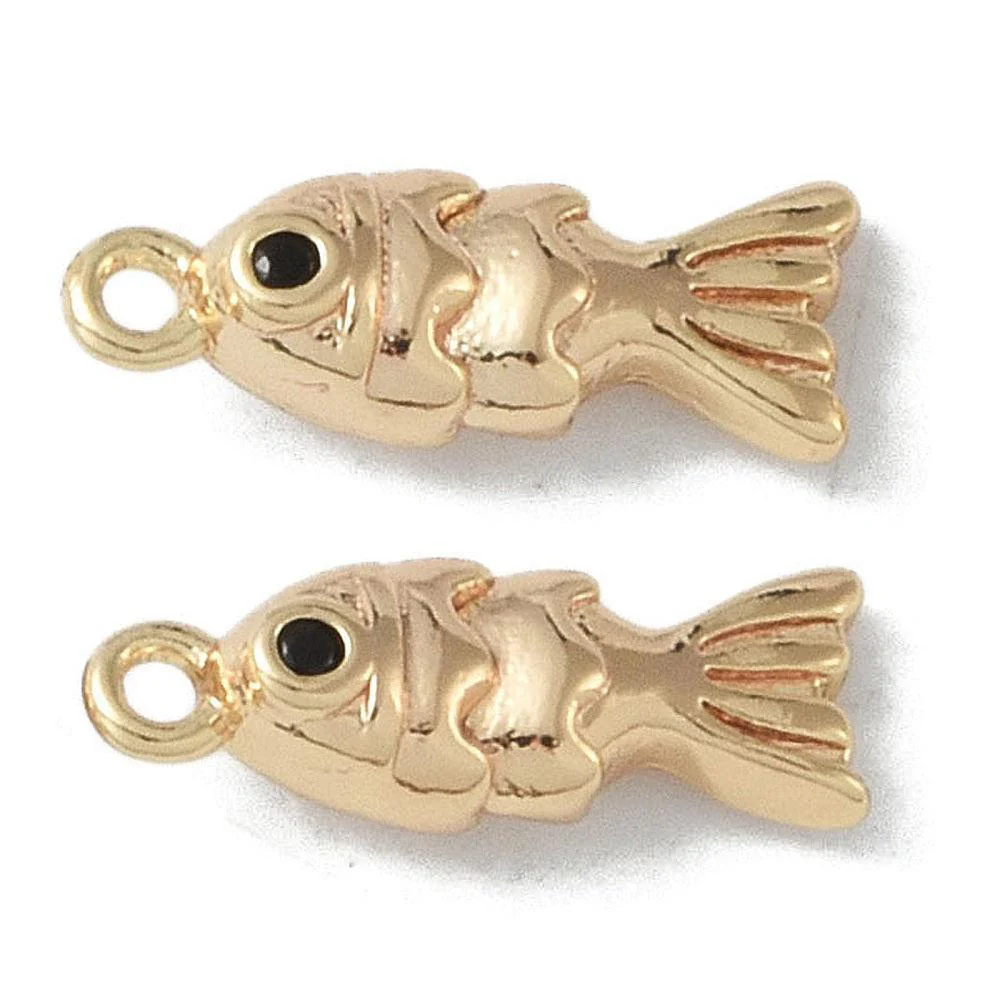 Bedel vis RVS 18K Goud 13,5mm - per stuk