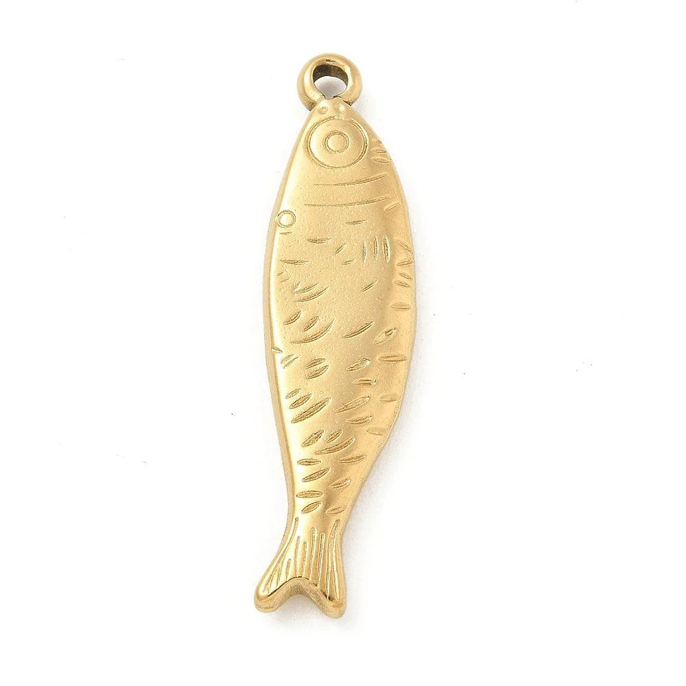 Bedel vis RVS goud 40,5mm - per stuk