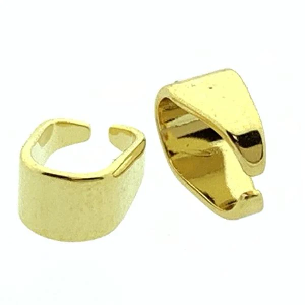 Bedelklemmen Stainless steel Goud 7.5x5x3.5mm