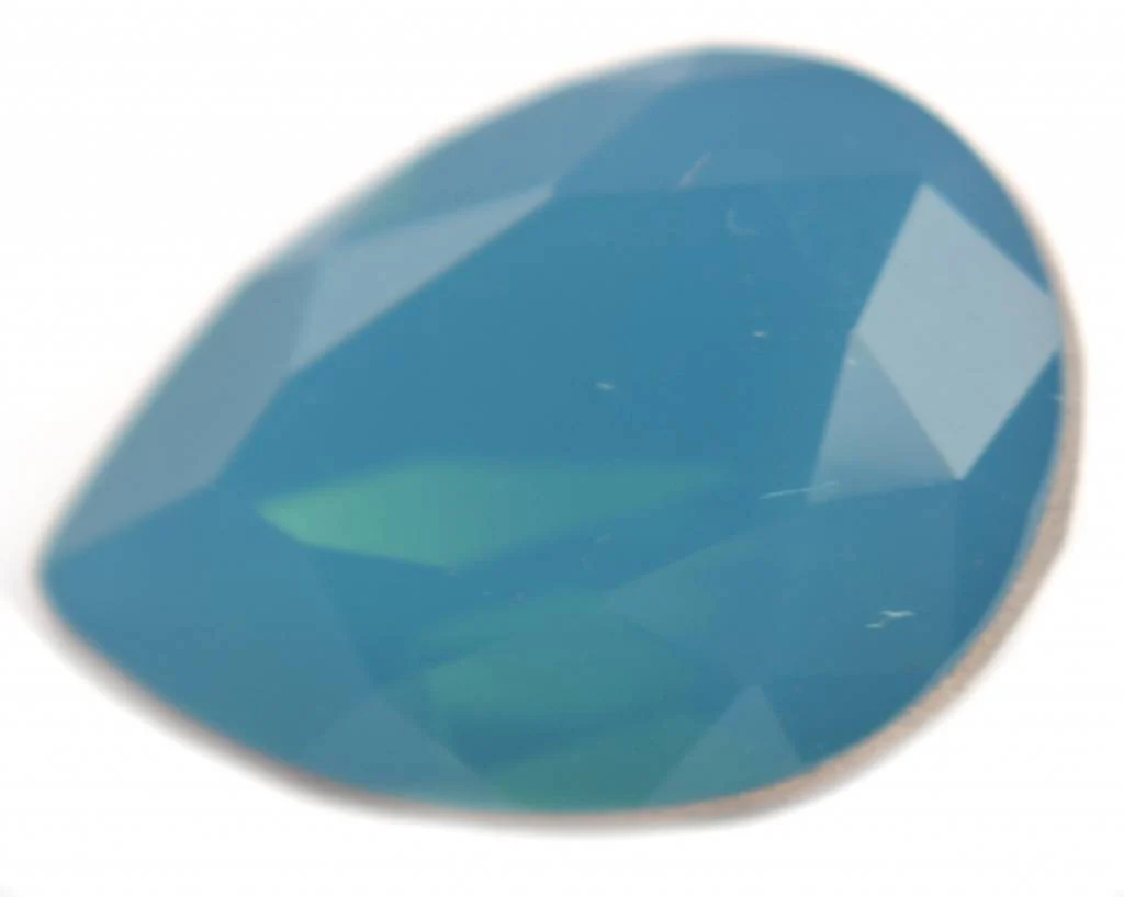 Swarovski druppel Carribean Blue Opal 14x10mm