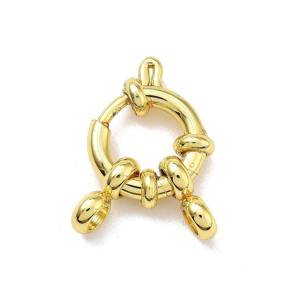 Boei sluiting 18kr plated Goud Premium RVS 10.5x4mm - per stuk