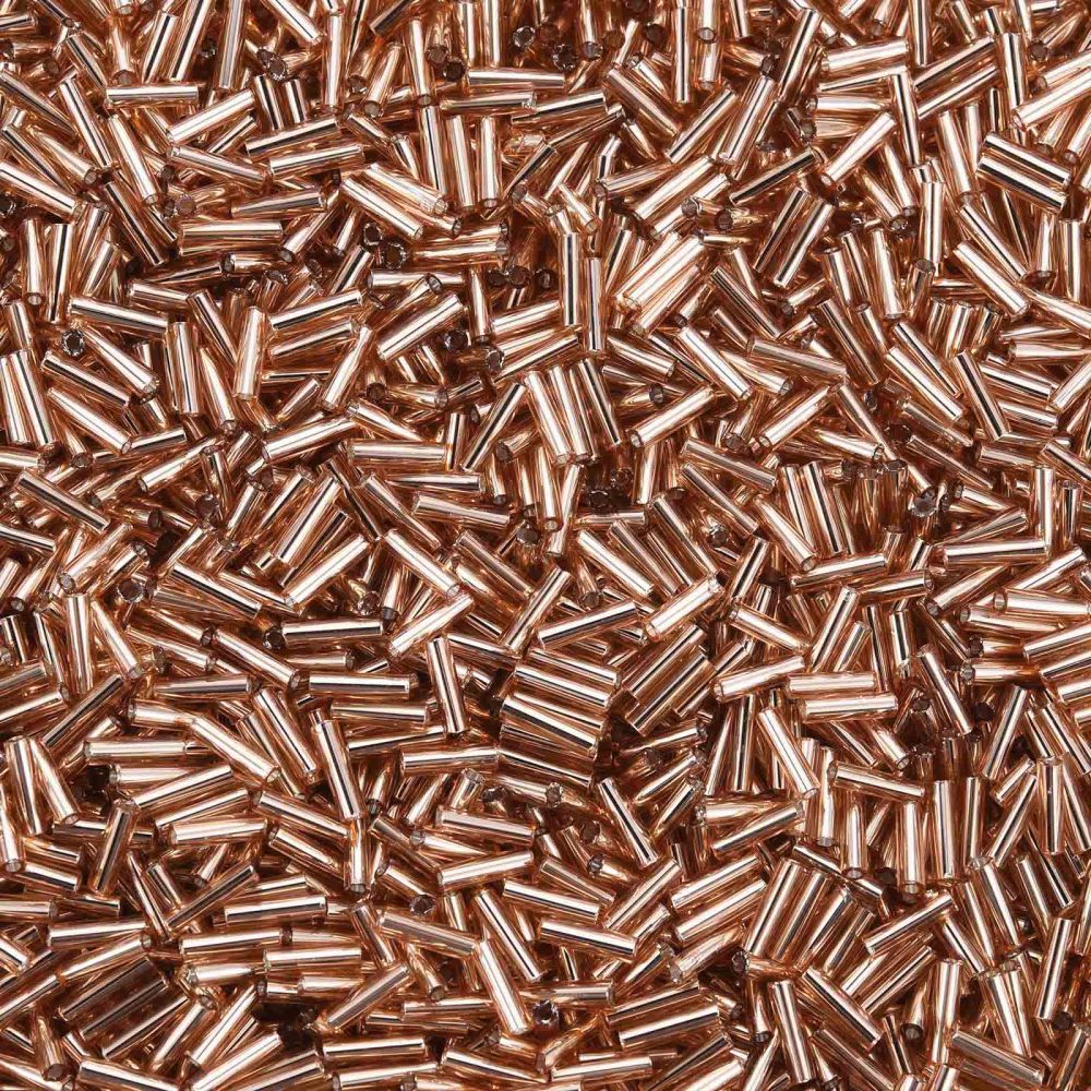 Buisglaskralen Donkerzalm 6x2mm - per zakje (10g)