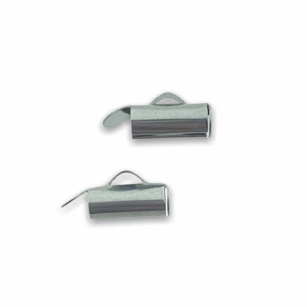 Buisje voor miyuki armbanden RVS zilver 6mm - 4 stuks