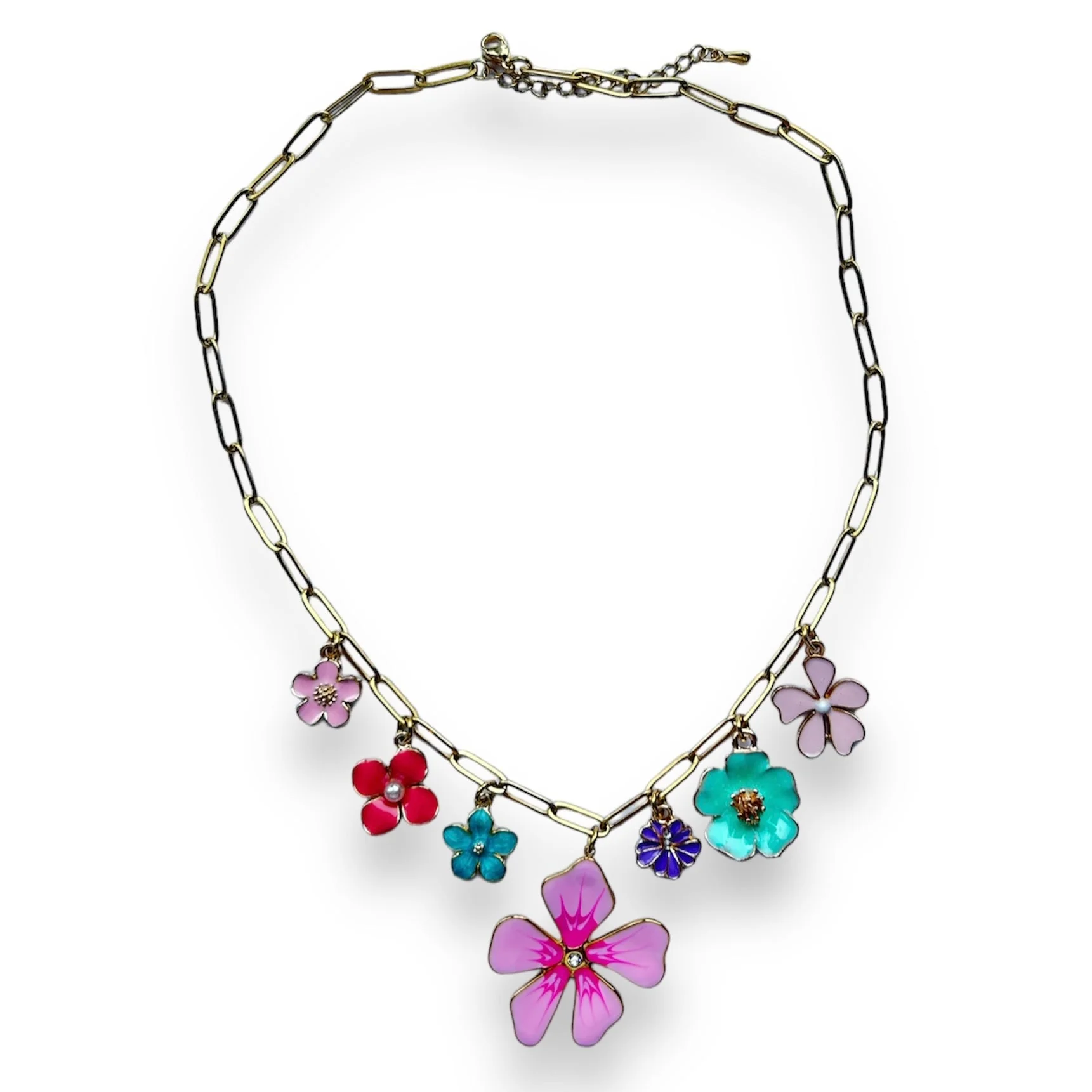 Colorfull flowers ketting Stainless steel - Image 4