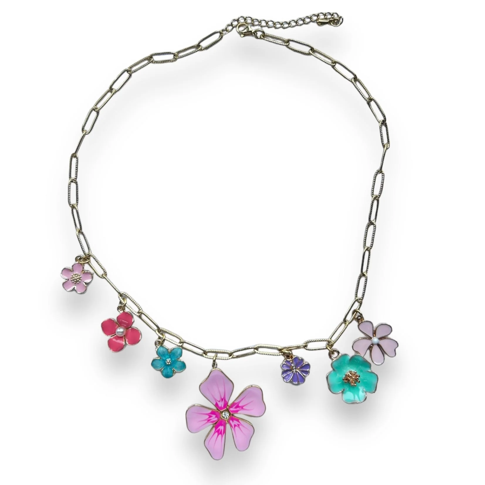 Colorfull flowers ketting Stainless steel - Image 5