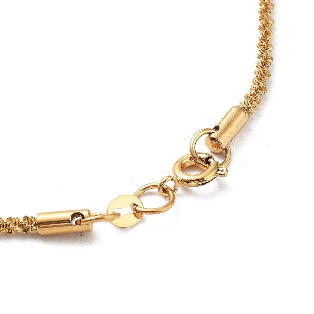 Complete ketting RVS 18K Gold Plated 51cm - per stuk - Image 3