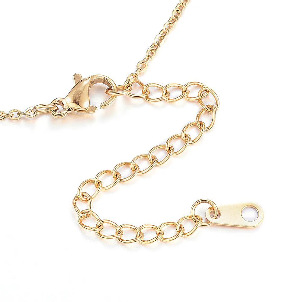 Complete ketting RVS cable 1.5mm goud 44cm - per stuk - Image 2