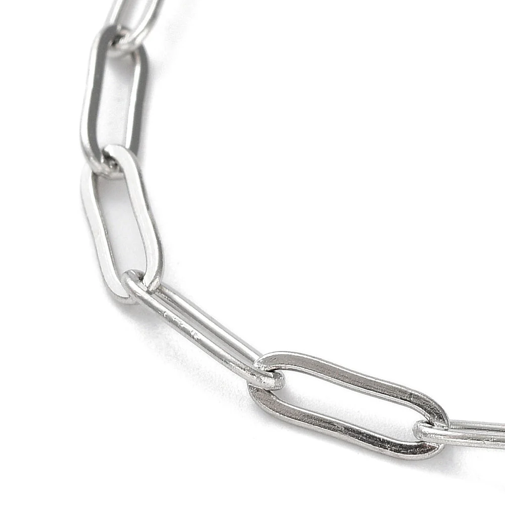 Complete ketting RVS paperclip 12x4mm zilver 41.5cm - per stuk - Image 2