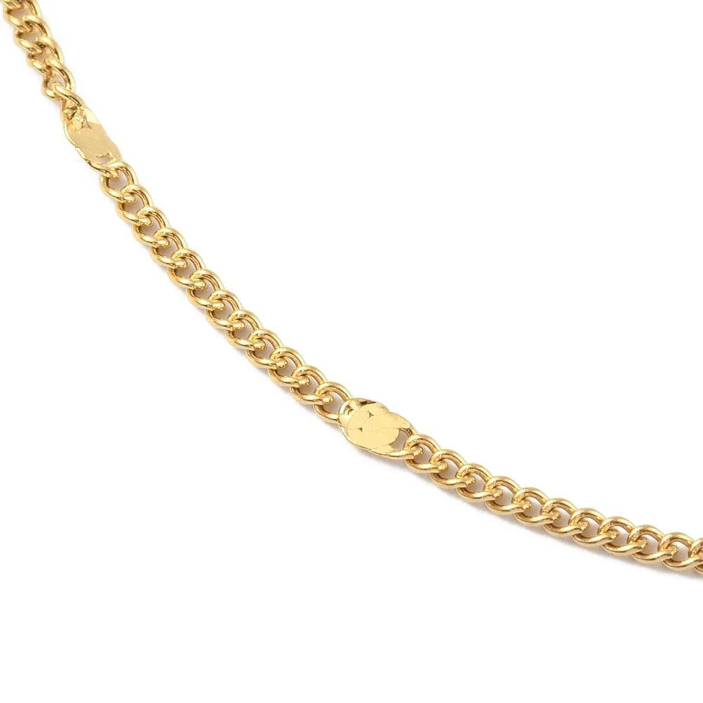Complete schakelketting RVS 14K Gold Plated 41cm - per stuk - Image 3