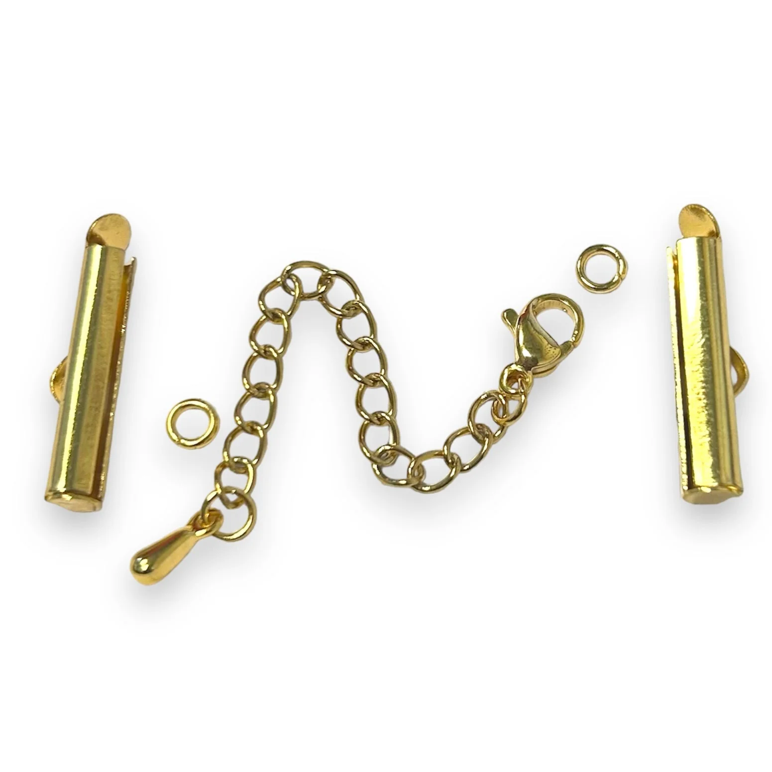 Complete sluiting miyuki armbanden 20mm RVS goud