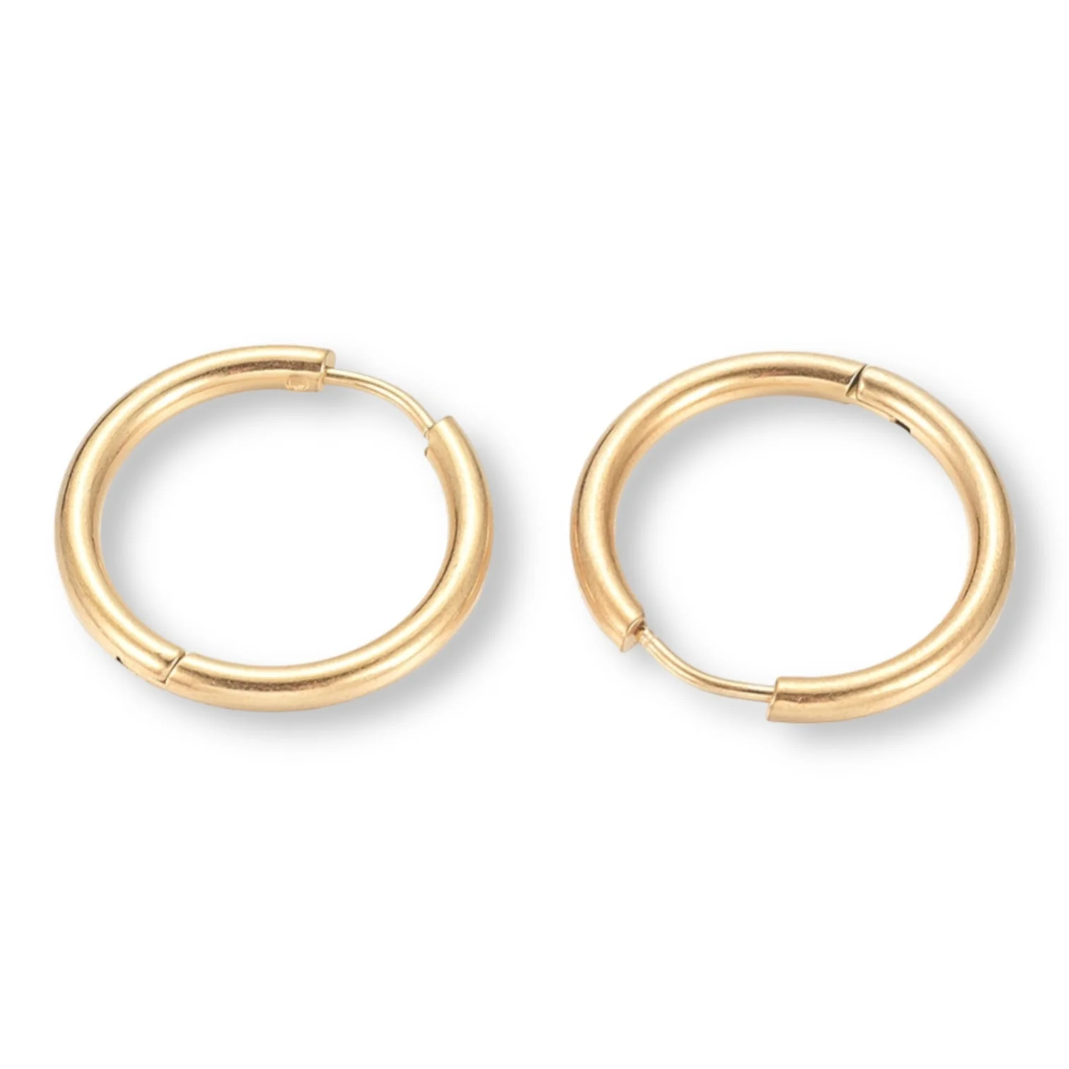 Creolen oorbel Ø2.5mm rond goud RVS 23mm - per paar