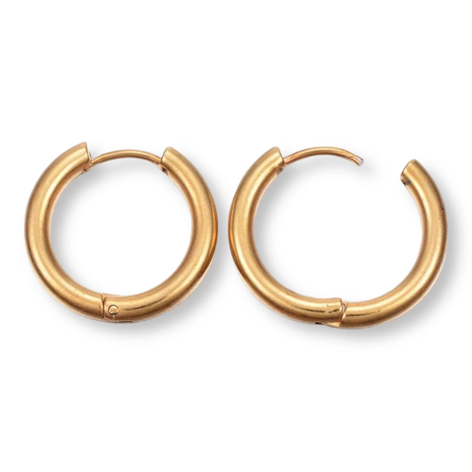 Creolen oorbel Ø3mm rond goud RVS 18mm - per paar