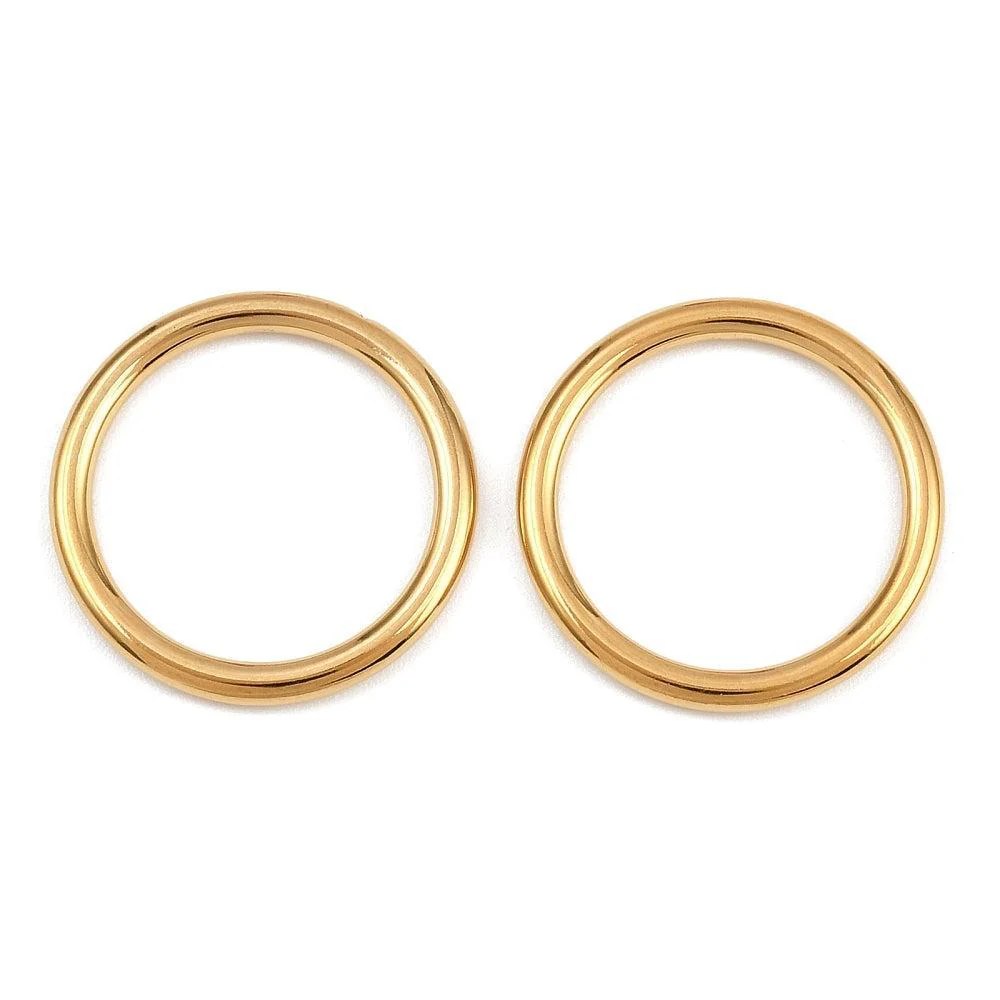 Dichte ring 18K Gold Plated 20mm - per stuk - Image 2