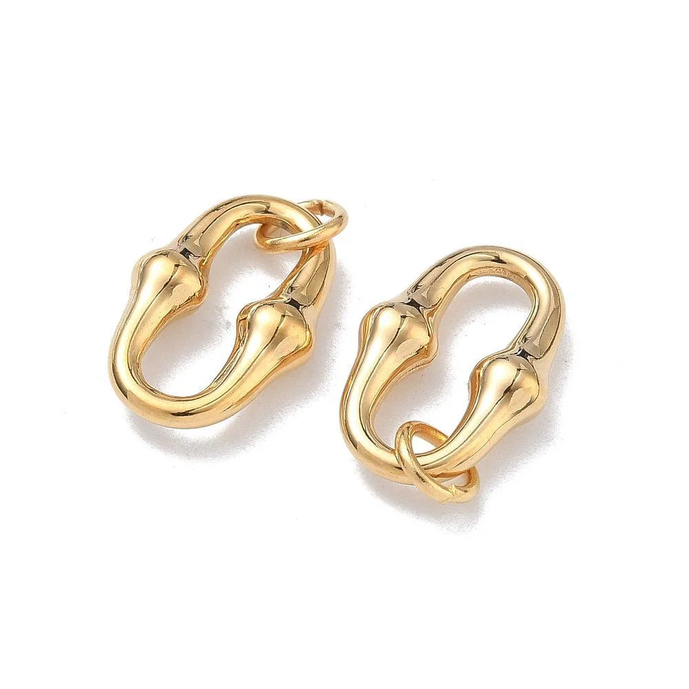 Dichte ring ovaal Goud RVS 18x12mm- per stuk - Image 2